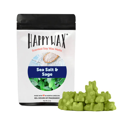 Sea Salt & Sage Wax Melts - 2oz Sample Pouch